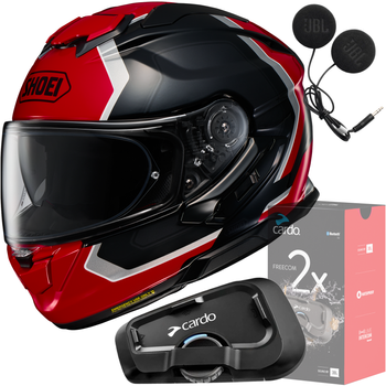 Kask SHOEI GT AIR 3 REALM TC-1 L + CARDO Interkom Freecom 2x Single