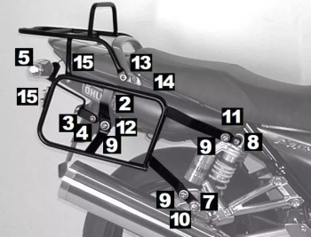 Yamaha XJR 1300 (2007-2014) stelaż pod sakwy boczne Lock it