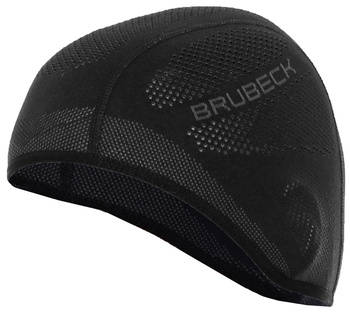 Czapka treningowa termoaktywna pod kask Brubeck Active Hat czarna
