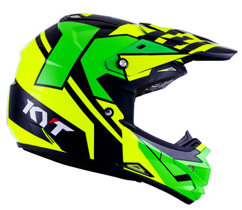 Kask KYT CROSS OVER KTIME żółty/zielony fluo L