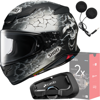 Kask SHOEI NXR 2 GLEAM TC-5 S + CARDO Interkom Freecom 2x Single