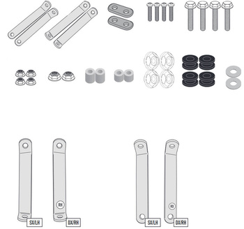 GIVI MOCOWANIE SZYBY 440A and 441A - KYMCO Agility 50-125-150-200 R16+ (14 > 22) / Agility S 125 (22)