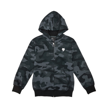 Bluza z Kapturem na Zamek Fox Junior Fox Head Black Camo