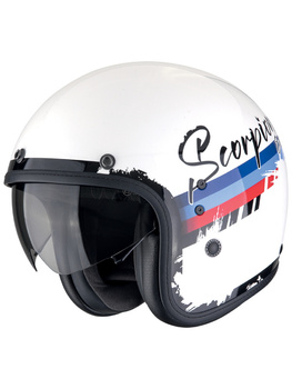 Kask motocyklowy otwarty SCORPION BELFAST EVO ADONIS White-Red-Blue
