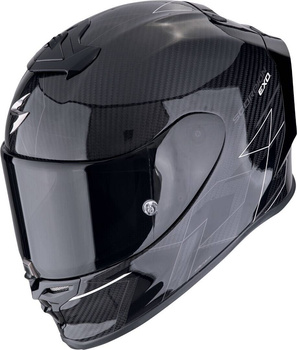 Kask motocyklowy integralny SCORPION EXO-R1 EVO CARBON AIR CYNERGY czarny biały