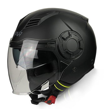 Kask motocyklowy otwarty NAXA S23X/B czarny mat