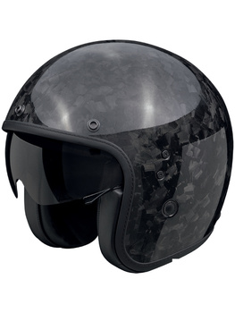 Kask motocyklowy otwarty SCORPION BELFAST EVO ONYX CARBON SOLID Black