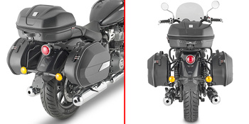 GIVI 2023 STELAŻ KUFRÓW BOCZNYCH MONOKEY - ROYAL ENFIELD SUPER METEOR 650 (23)