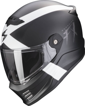 Kask motocyklowy integralny SCORPION COVERT FX GALLUS Matt czarny biały