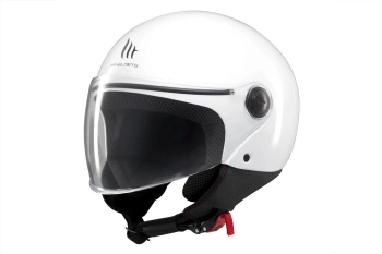 Kask otwarty MT OF501B STREET S SOLID A0 GLOSS biały połysk