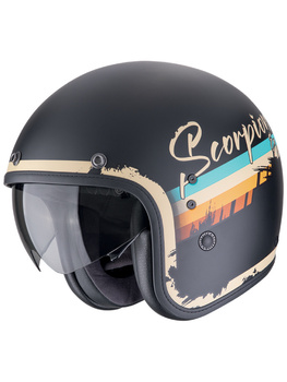 Kask motocyklowy otwarty SCORPION BELFAST EVO ADONIS Matt Black-Beige
