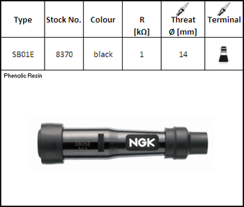 NGK Fajka Świecy SB01E (kod. 8370) YBX