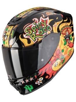 Kask dziecięcy integralny SCORPION EXO-JNR AIR YUCATAN Black-Yellow-Red