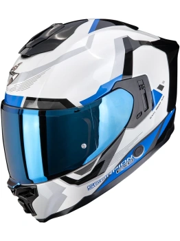 Kask motocyklowy integralny SCORPION EXO-1500 AIR ARENA White-Blue