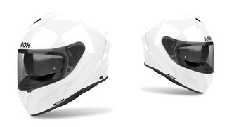 Kask motocyklowy integralny Airoh Spark 2 Color White Gloss biały połysk