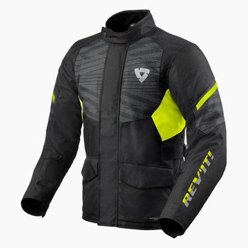 Kurtka REV'IT Duke H2O - Black-Neon Yellow