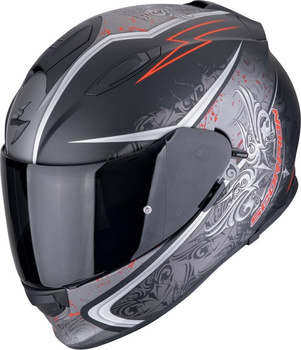 Kask motocyklowy integralny SCORPION EXO-491 RUN czarny mat czerwony