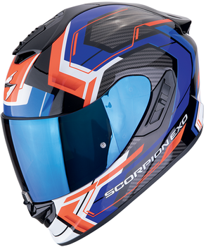 Kask motocyklowy integralny SCORPION EXO-1400 EVO II AIR LINART czarny niebieski czerwony