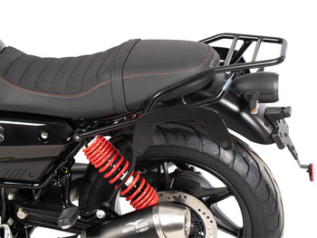 Bagażnik rurowy tylny - czarny do Moto Guzzi V7 Stone Special Edition (850ccm) (2022-2023)