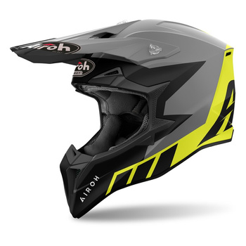 Kask motocyklowy Airoh Wraaap Reloaded Yellow Matt