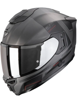 Kask motocyklowy integralny SCORPION EXO-1500 AIR DUAL Matt Silver-Black-Red