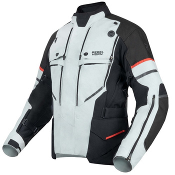 KURTKA TEKSTYLNA REBELHORN RANGE GREY/BLACK/RED