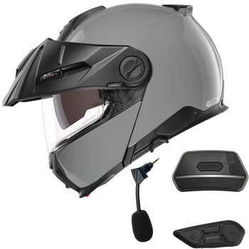 Kask szczękowy SCHUBERTH E2 Concrete Grey M + Intercom Schuberth SC2