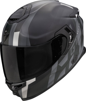 Kask motocyklowy integralny SCORPION EXO-GT SP AIR TOURADVEN czarny mat srebrny