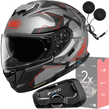Kask SHOEI GT AIR 3 MM93 Collection Grip TC-1 XL + CARDO Interkom Freecom 2x Single