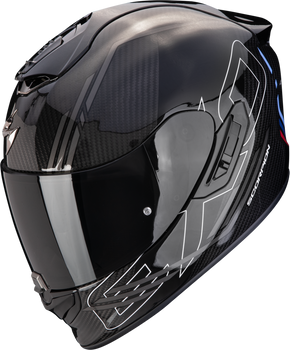 Kask motocyklowy integralny SCORPION EXO-1400 EVO II CARBON AIR REIKA czarny srebrny niebieski