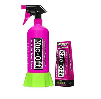 Muc-Off Zestaw Bottle For Life - Punk Powder (4 saszetki) i butelka