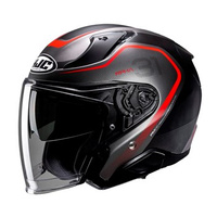 Kask motocyklowy szczękowy HJC RPHA31 KOUV BLACK/RED