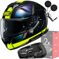 Kask SHOEI GT AIR 3 SCENARIO TC-3 M + CARDO Interkom Freecom 2x Single