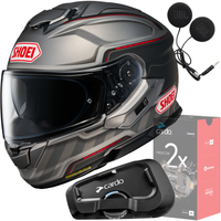 Kask SHOEI GT AIR 3 DISCIPLINE TC-1 M + CARDO Interkom Freecom 2x Single
