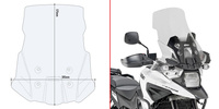 Szyba GIVI przezroczysta 57,5 x 50,5 cm (H x W)- SUZUKI V-Strom 1050 (20)