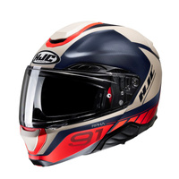 Kask motocyklowy szczękowy HJC RPHA91 RAFINO GREY/RED