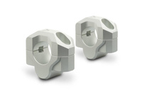 Zestaw podwyższający kierownicę 28mm podwyższenie 20mm SW-MOTECH silver