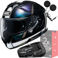 Kask SHOEI GT AIR 3 SCENARIO TC-5 L + CARDO Interkom Freecom 2x Single