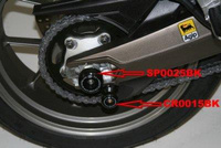 Rolki wahacza RG RACING APRILIA MANA 2008- BLACK