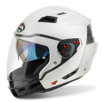 Kask motocyklowy szczękowy AIROH EXECUTIVE WHITE GLOSS