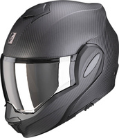 Kask motocyklowy szczękowy SCORPION EXO-TECH EVO CARBON SOLID czarny mat