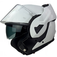 Kask motocyklowy szczękowy NAXA FF1/C biały połysk