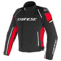 Kurtka motocyklowa tekstylna DAINESE RACING 3 D-DRY czarny czerwony