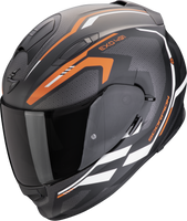 Kask motocyklowy integralny SCORPION EXO-491 KRIPTA czarny mat pomarańczowy biały