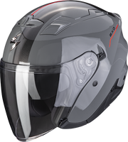 Kask motocyklowy otwarty SCORPION EXO-230 SR CEMENT szary-czerwony