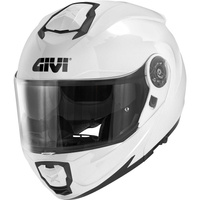 GIVI KASK MOTOCYKLOWY X.27 SOLID - SZCZĘKOWY Z BLENDĄ - BIAŁY