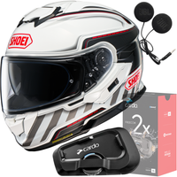 Kask SHOEI GT AIR 3 DISCIPLINE TC-6 S + CARDO Interkom Freecom 2x Single