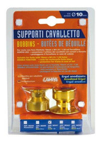 LAMPA Zestaw rolek do stojaków motocyklowych - 10 mm złoty