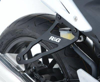 Mocowanie wydechu + zaślepka podnóżka RG RACING HONDA CBR500R/ CB500F 13- BLACK