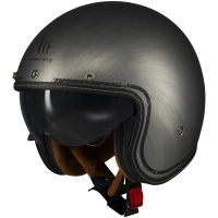 Kask motocyklowy otwarty MT OF507SV B LE MANS 2 SV S SCRATCHED CHROME A2